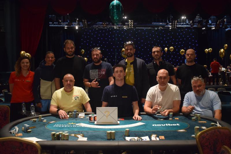 The final table of the €450 Monsterstack Mystery Bounty. Photo: Pokerland