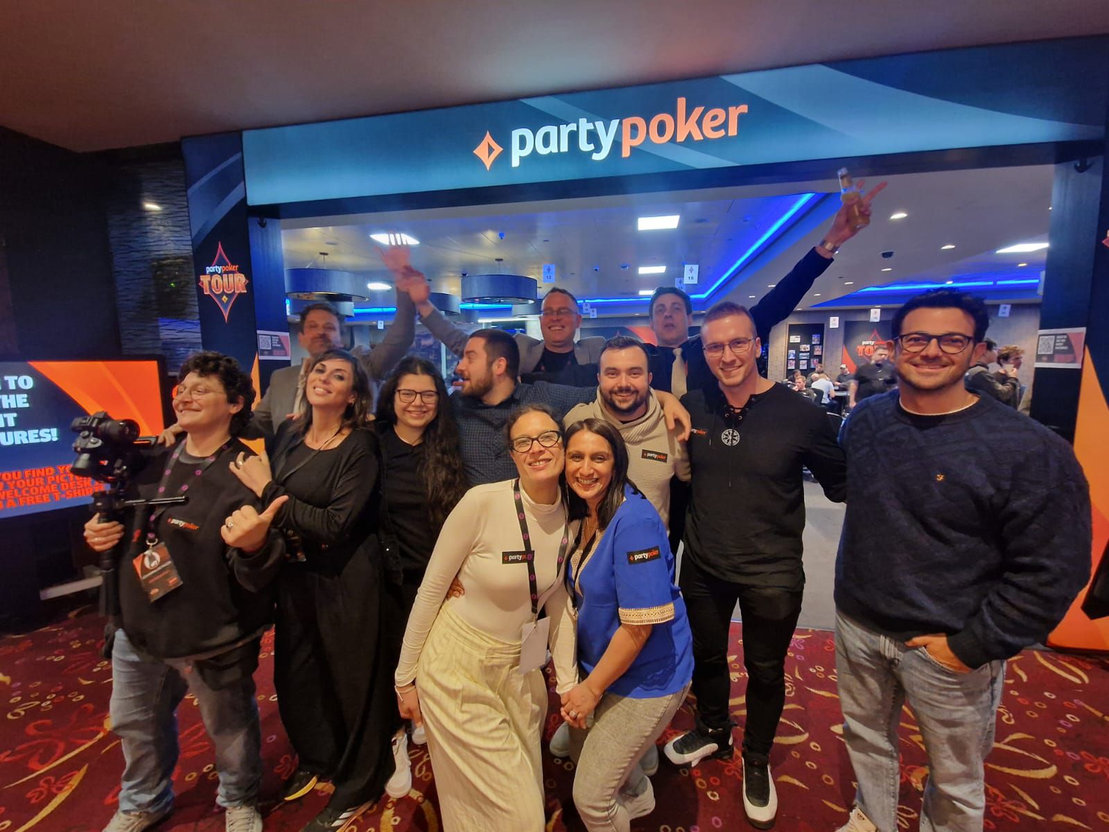 The 2025 PartyPoker crew during the London event. Photo: PartyPoker
