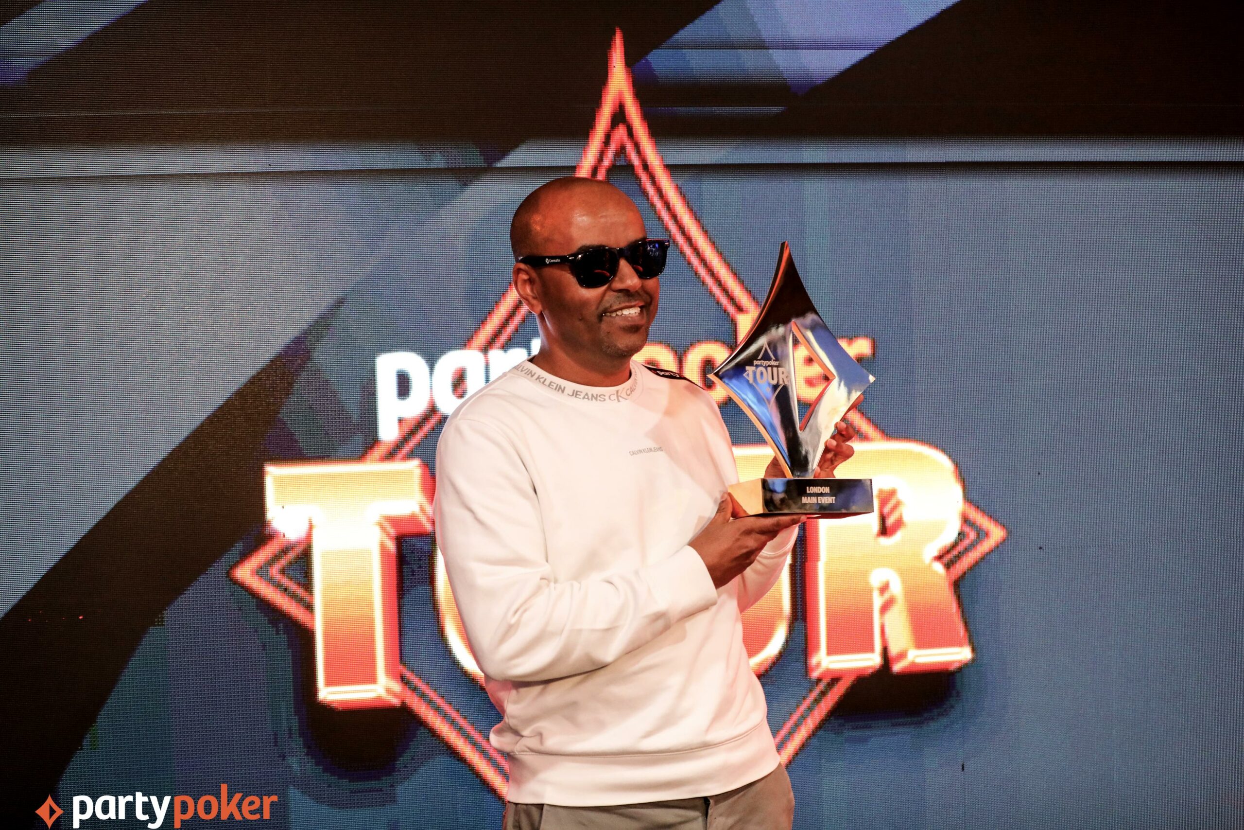 Getnet Kassa, winner of the 2025 PartyPoker Tour London Main Event.