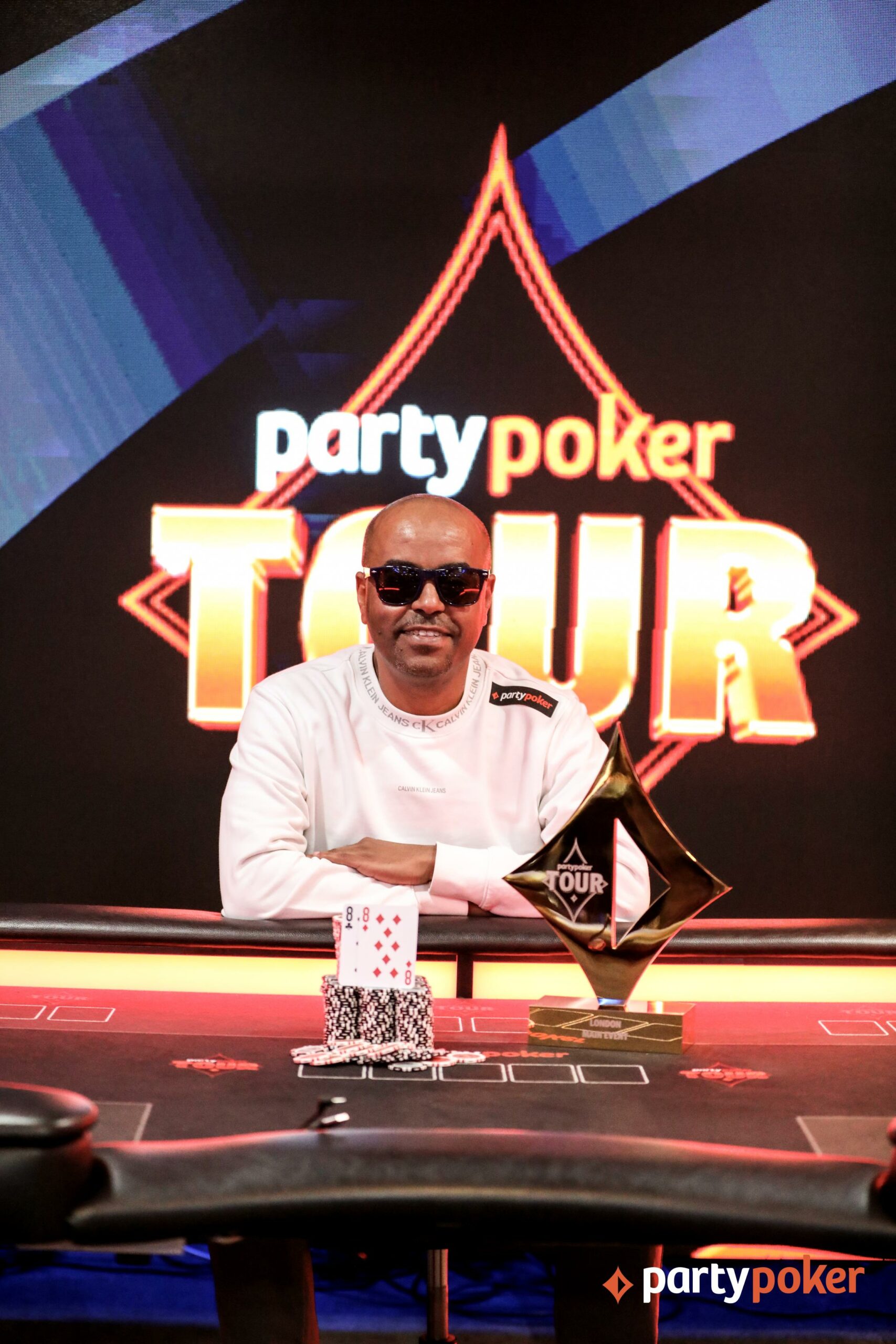 Getnet Kassa, winner of the 2025 PartyPoker Tour London Main Event.