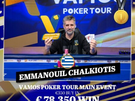 Chalkiotis Wins the Vamos Poker Tour Main Event at King’s Resort