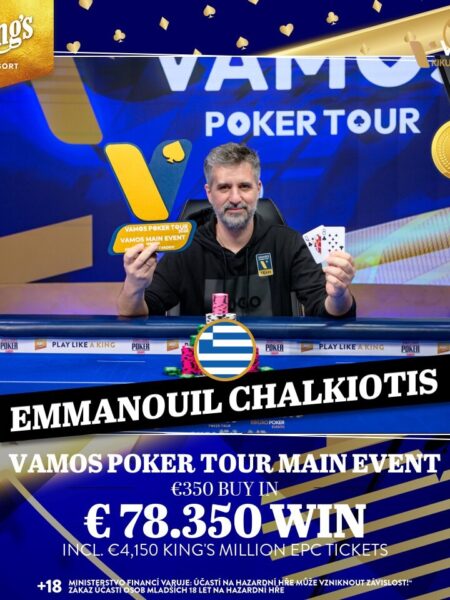 Chalkiotis Wins the Vamos Poker Tour Main Event at King’s Resort