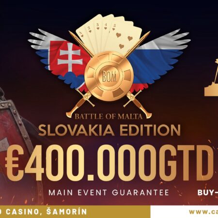 Battle of Malta Makes Its Slovakia Debut at Card Casino Šamorín