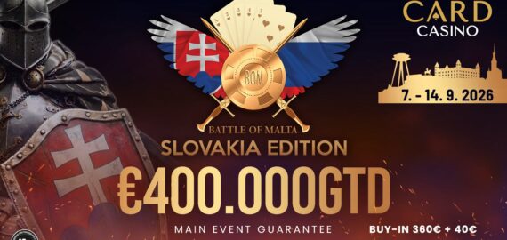 Battle of Malta Makes Its Slovakia Debut at Card Casino Šamorín