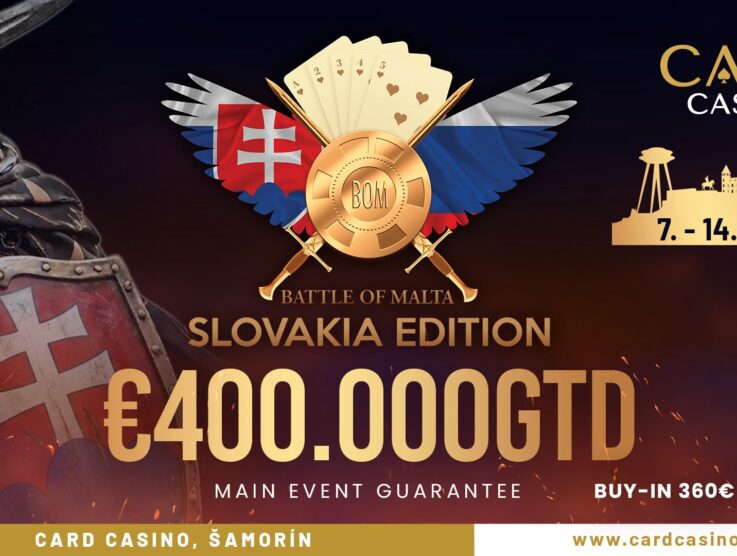Battle of Malta Makes Its Slovakia Debut at Card Casino Šamorín