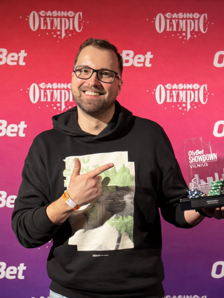 Jurgis Beinoras Crowned 2026 OlyBet Showdown Vilnius €1,100 Main Event Champion