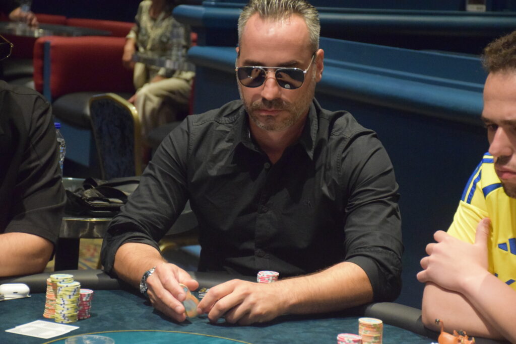 Aggelos Valilis during the 2025 Greek Poker Odyssea. Photo: Pokerland