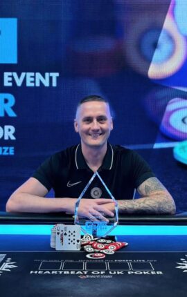 Bryan Taylor is the GUKPT Edinburgh Champion