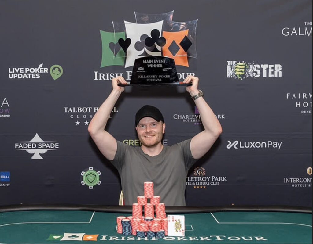 Samuel Petteri Saariaho, winner of the Killarney Poker Festival main Event, 2025