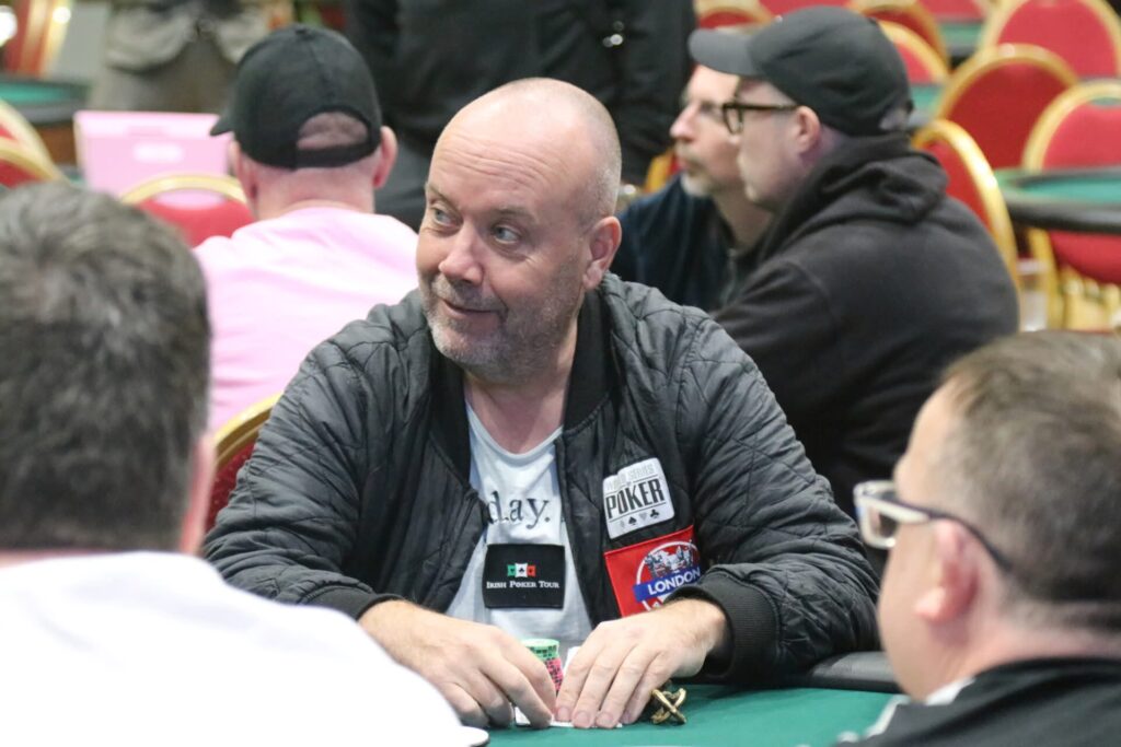Andy Black at the Killarney Poker Festival, photo by Jerry Fitzgerald, courtesy of Irish Poker Tour