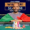 Joao Vieira Comes on Top in Event #38: $100,000 High Roller to Win $2,649,158