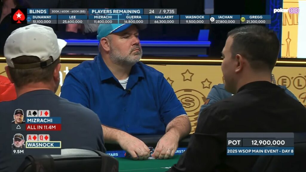Michael Mizrachi Shoves AJ into AQ