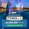 WPT Rock ‘N’ Roll Poker Open Returns to Seminole Hard Rock This November