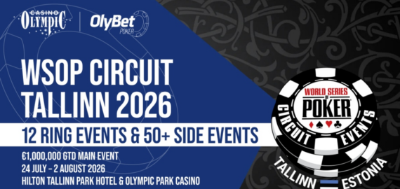 The 2026 WSOP Circuit Tallinn Schedule Features 12 Ring Events