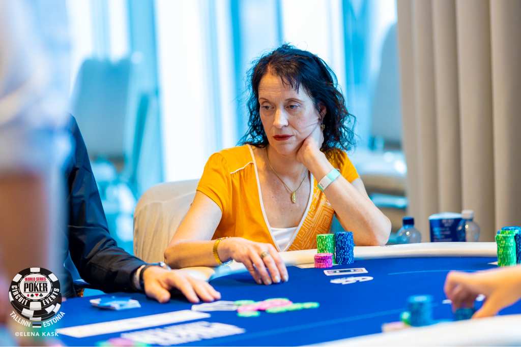 Anu Lilja during the 2025 WSOP Circuit Tallinn. Photo: Elena Kask