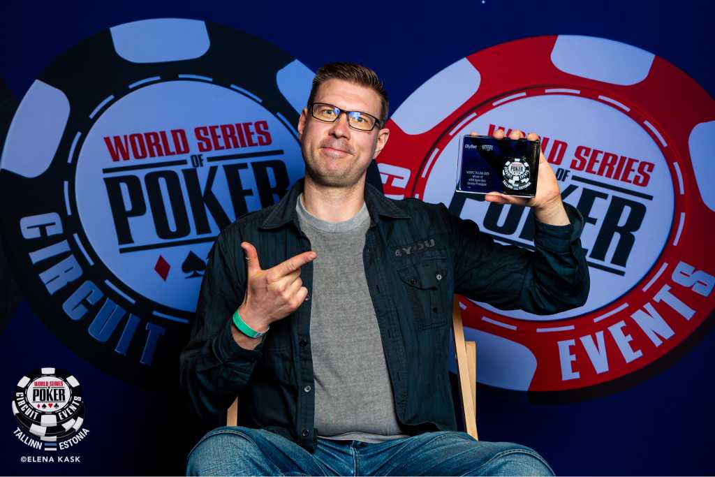 Riku Koivurinne, winner of the €350 Open-face Chinese during the 2025 WSOP Circuit Tallinn. Photo: Elena Kask