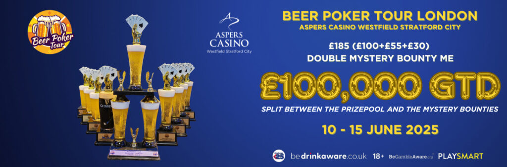 Beer Poker Tour 2025 Aspers Casino