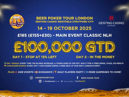Beer Poker Tour Returns to Genting Casino Stratford for Fifth Event