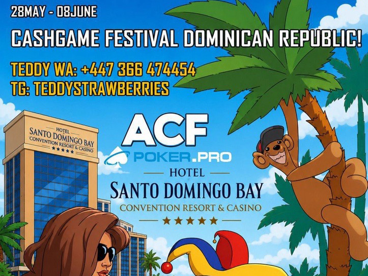 ACF, teddy.poker, and poker.pro Head to the Caribbean with Dominican Republic Cash Game Festival