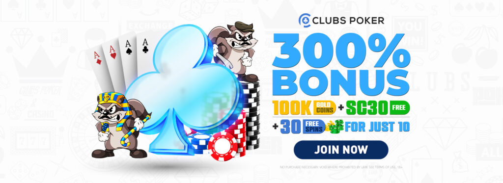 Clubs Poker Welcome Offer