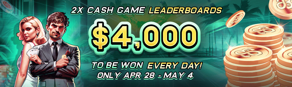 CoinPoker 2x Daily Cash Game Leaderboards