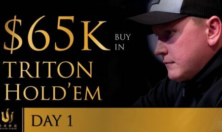 Triton Poker Series JEJU 2018 – Short Deck Ante-only $65K Buy-In, Day 1
