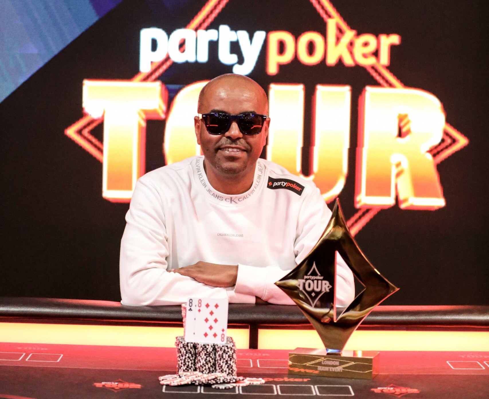 Getnet Kassa, winner of the 2025 PartyPoker Tour London Main Event.