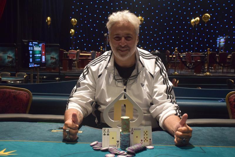 Giannis Kritsotakis, winner of the €115 PLO. Photo: Pokerland