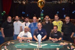Final table of the €600 Main Event during the 2025 Greek Poker Odyssea. Photo: Pokerland