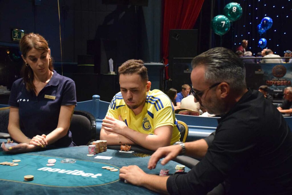 Marios-Panagiotis Kapiris during the 2025 Greek Poker Odyssea. Photo: Pokerland