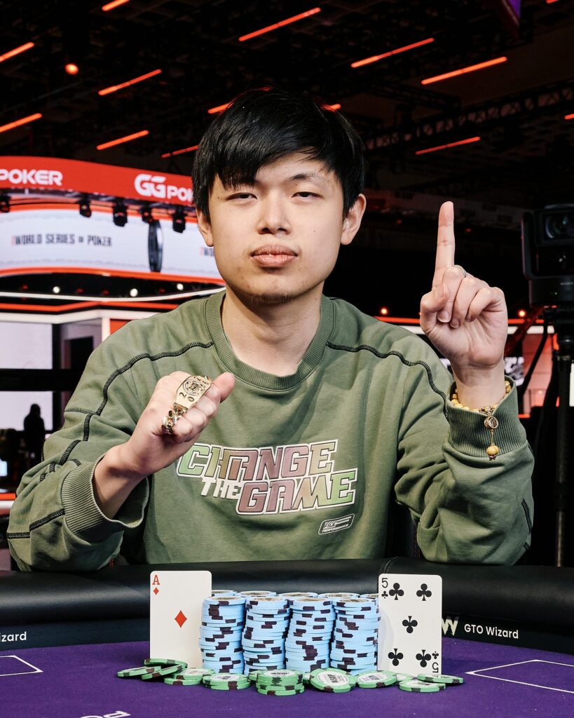 Honghao Zhang 2026 WSOP Event #13: $1,500 6-Handed No-Limit Hold’em Bracelet Win