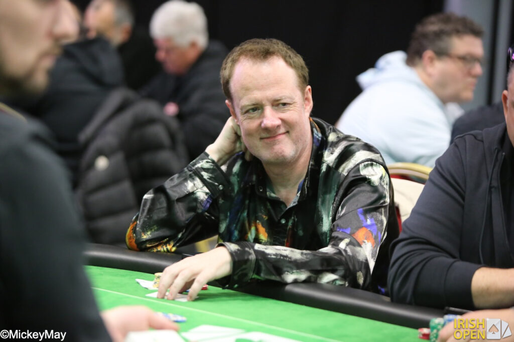 Dara O'Kearney during the 2025 Irish Poker Open.