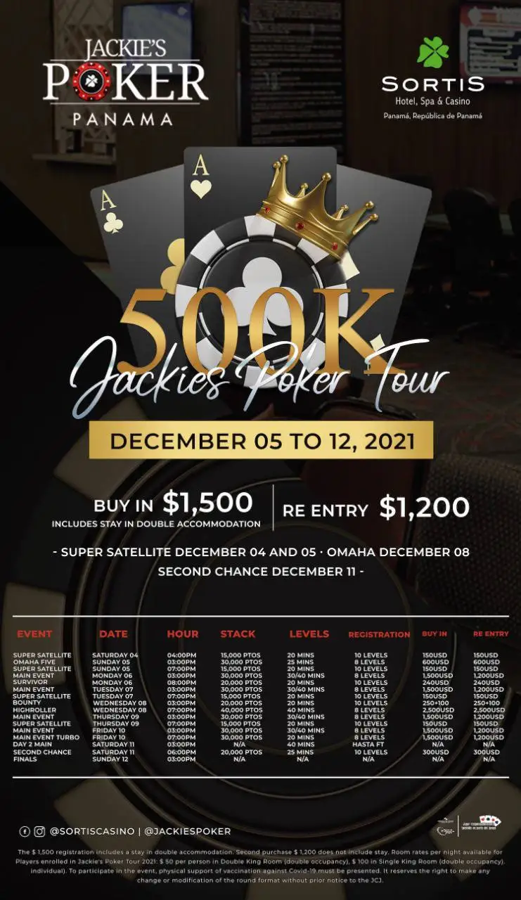 Sortis Casino in Panama is Hosting a Huge $500,000 GTD Event in December