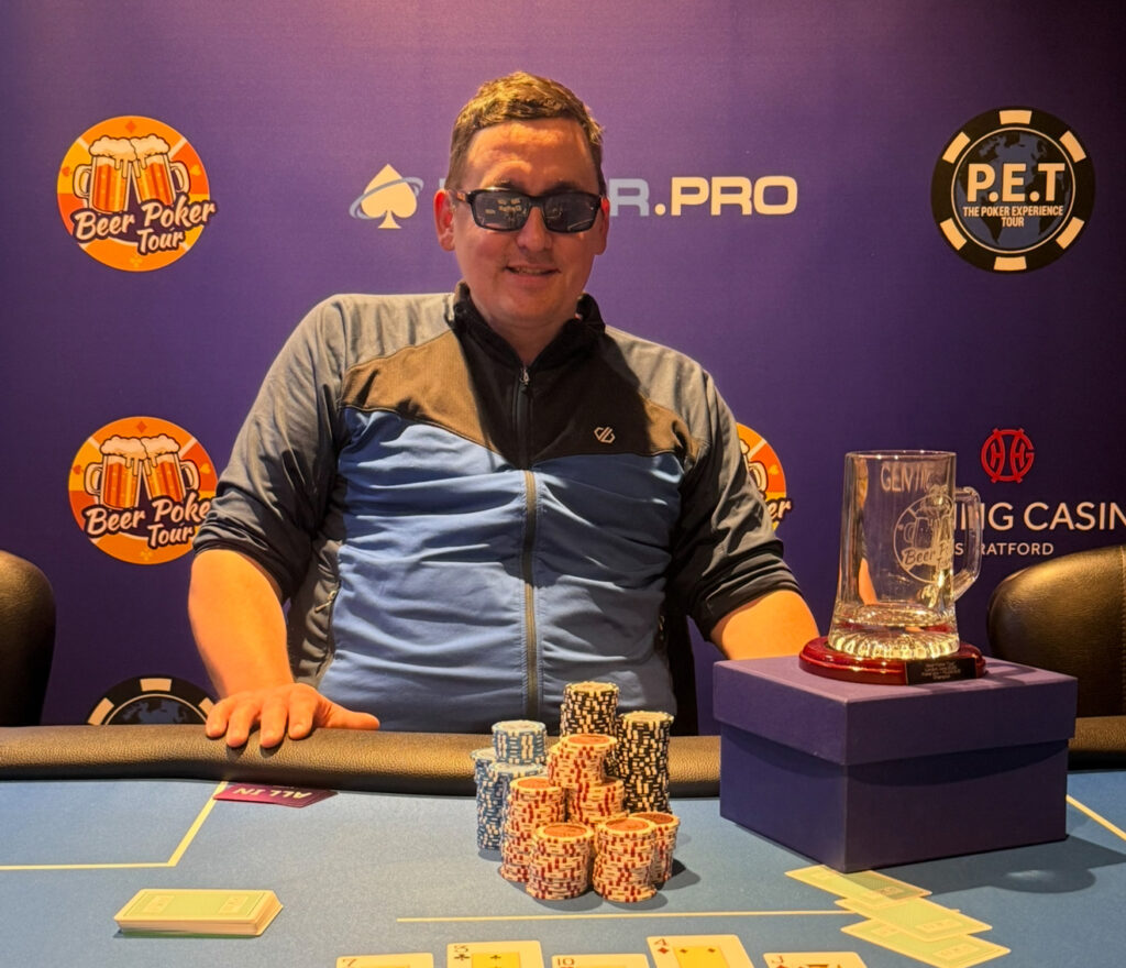 Ljubisa Nedimovic poker.pro £150 4-5-6 Card Omaha Champion at the Beer Poker Tour London