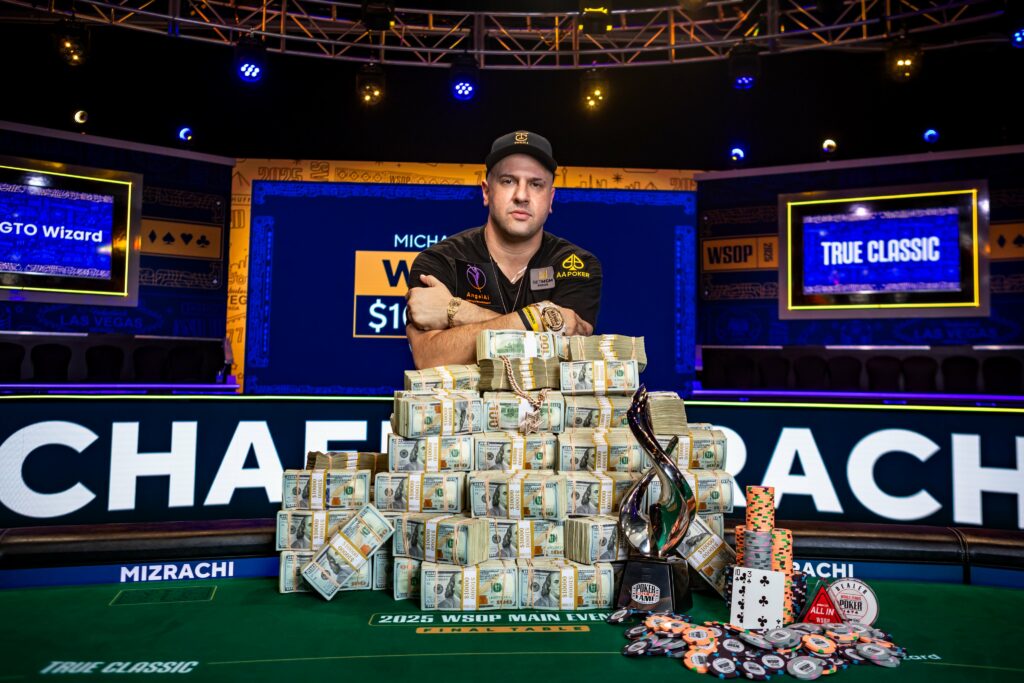 Michael Mizrachi 2025 WSOP Main Event Bracelet Winner