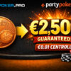 poker.pro Centroll on PartyPoker Spain this Saturday; 17x €150 Mini Main Event Tickets in the Pot