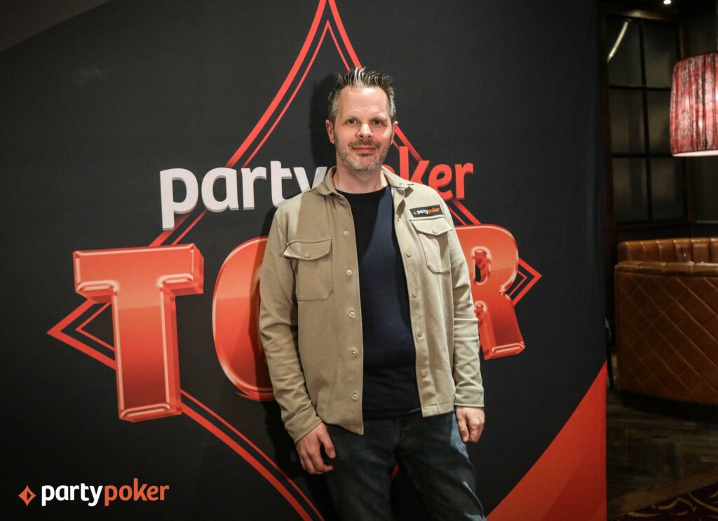 Barry Carter during the 2025 PartyPoker Tour London.