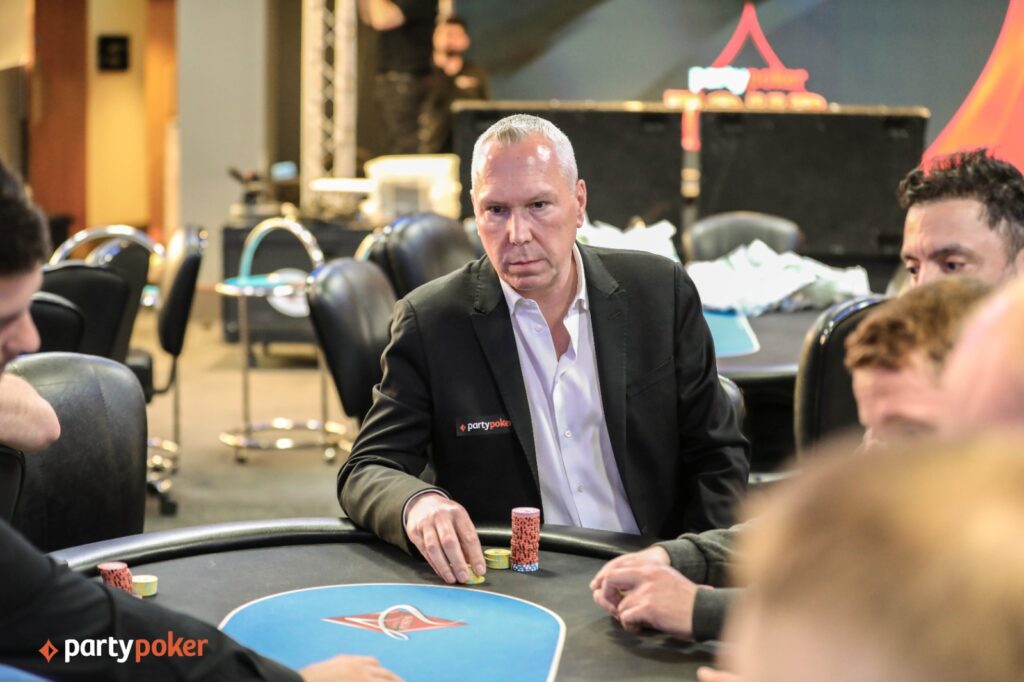 Joe Beevers during the 2025 PartyPoker Tour London. Photo: PartyPoker