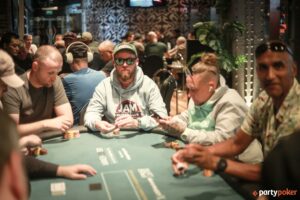 Action during Day 1a of the £150 Mini Main Event during the 2025 PartyPoker Tour Manchester. Photo: PartyPoker