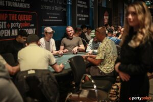 Action during Day 1a of the £150 Mini Main Event during the 2025 PartyPoker Tour Manchester. Photo: PartyPoker