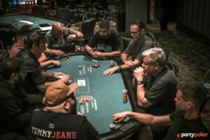 Action during Day 1a of the £150 Mini Main Event during the 2025 PartyPoker Tour Manchester. Photo: PartyPoker