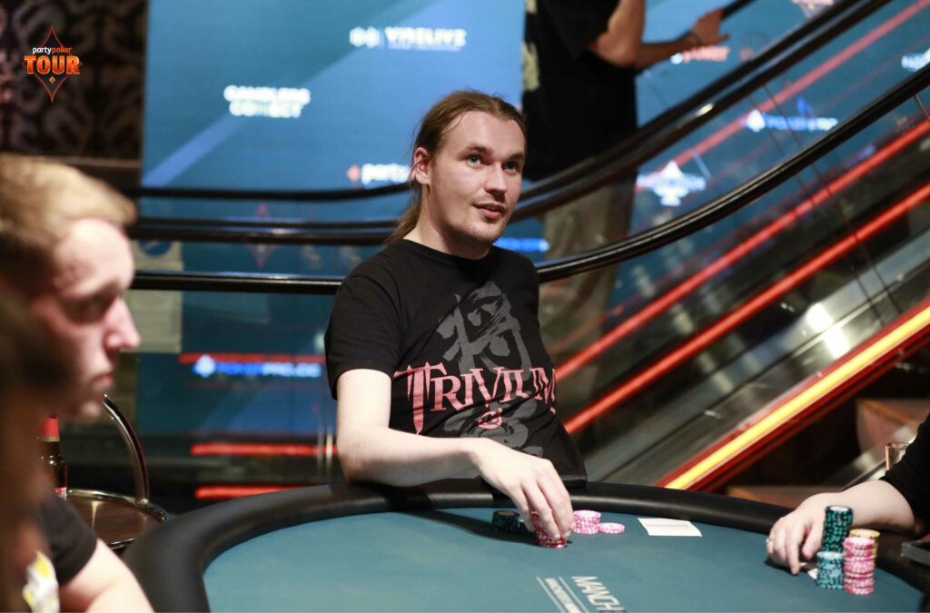 Heelis Connor during the £100 PLO456 poker.pro Turbo 7-Max. Photo: PartyPoker