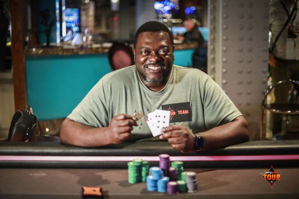 Sam Acheampong during the 2025 PartyPoker Tour Manchester. Photo: PartyPoker