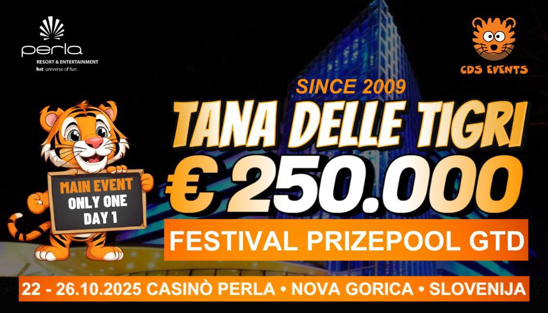 Tana Delle Tigri October 2025 Perla Poker Room