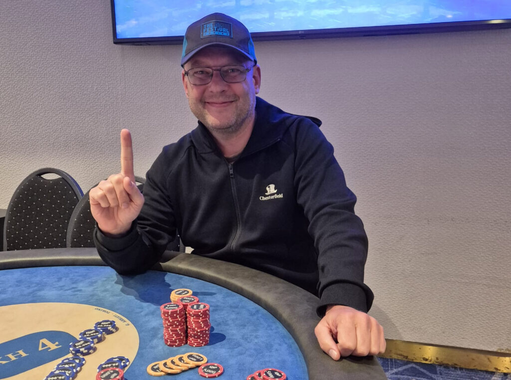 The founder of The Festival, Martin "Franke" Von Zweigbergk, bagged the chiplead from the THMC Day 1a remote flight in Prague.