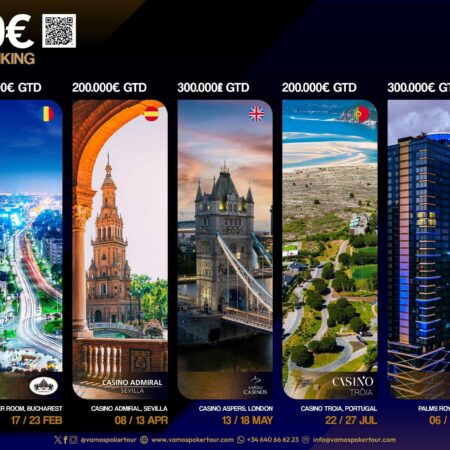 Vamos Poker Tour Heads to Bulgaria for VPT Sofia 2025 with €300K Guaranteed