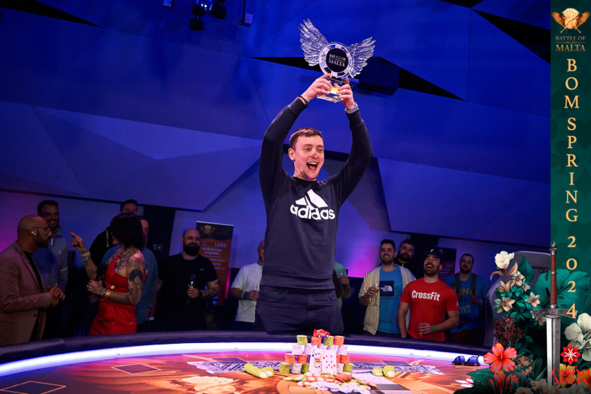 Vasileos Zisis during the Battle of Malta 2024 - Spring Edition. Photo: Pokerland