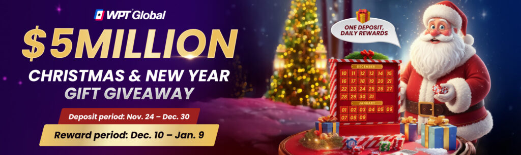 WPT Global 2025 Christmas Promo Banner