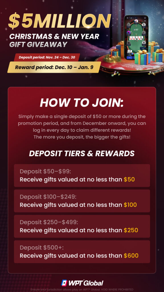 WPT Global 2025 Christmas Promo Details